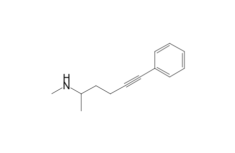 N-Methyl-1-methyl-5-phenyl-4-pentynylamine