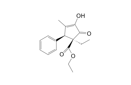 (1S*,5S*)-ethyl 1-ethyl-3-hydroxy-4-methyl-2-oxo-5-phenylcyclopent-3-enecarboxylate