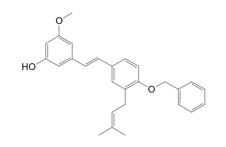 4'-Benzyloxy-3-hydroxy-5-methoxy-3'-(3''-methylbut-2''-enyl)-stilbene