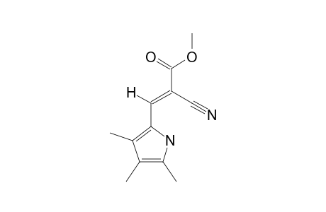 Methyl-E-3-(2,3,4-trimethyl-pyrrol-5-yl)-2-cyanopropenoate