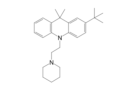 2-(t-Butyl)-9,9-dimethyl-10-[2'-(1"-piperidyl)ethyl]-acridane
