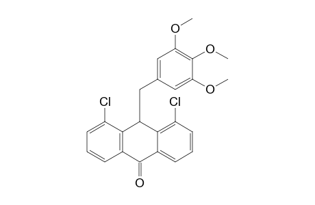 4,5-Dichloro-10-(3,4,5-trimethoxybenzyl)-10H-anthracen-9-one