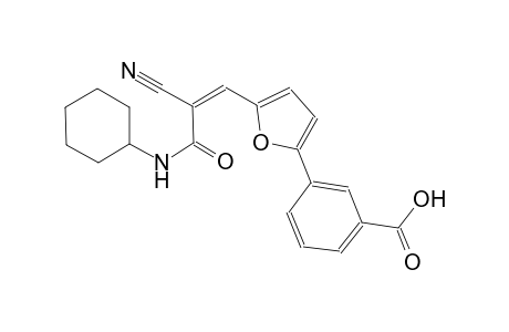 3-{5-[(1Z)-2-cyano-3-(cyclohexylamino)-3-oxo-1-propenyl]-2-furyl}benzoic acid