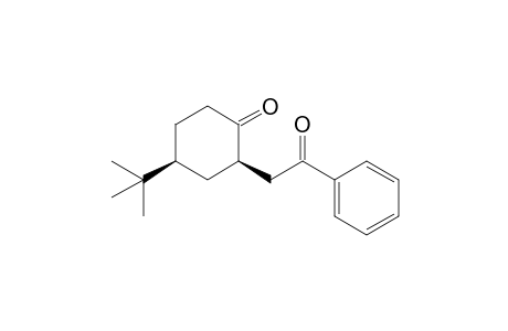 (2R*,4S*)-4-(t-Butyl)-2-(2'-oxo-2'-phenylethyl)cyclohexan-1-one