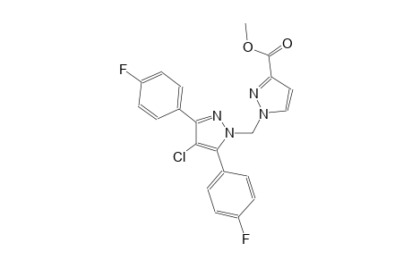 methyl 1-{[4-chloro-3,5-bis(4-fluorophenyl)-1H-pyrazol-1-yl]methyl}-1H-pyrazole-3-carboxylate