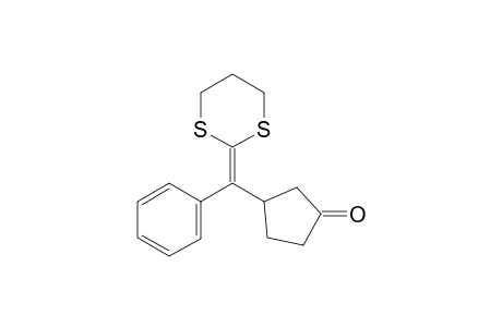 3-((1,3-Dithian-2-ylidene)(phenyl)methyl)cyclopentan-1-one