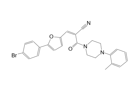 (2Z)-3-[5-(4-bromophenyl)-2-furyl]-2-{[4-(2-methylphenyl)-1-piperazinyl]carbonyl}-2-propenenitrile