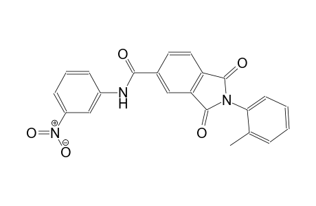 2-(2-methylphenyl)-N-(3-nitrophenyl)-1,3-dioxo-5-isoindolinecarboxamide