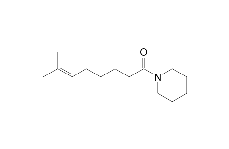 1-(3,7-dimethyl-6-octenoyl)piperidine