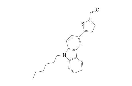 5-(9-Hexyl-9H-carbazol-3-yl)thiophene-2-carbaldehyde