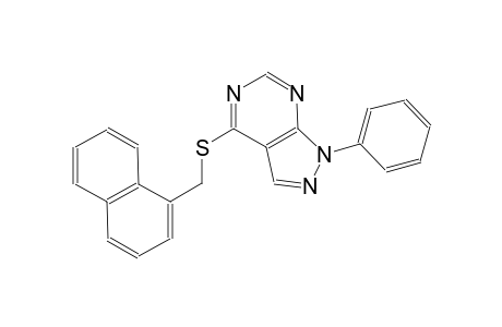 4-[(1-naphthylmethyl)sulfanyl]-1-phenyl-1H-pyrazolo[3,4-d]pyrimidine
