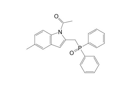 1H-Indole, 1-acetyl-2-[(diphenylphosphinyl)methyl]-5-methyl-