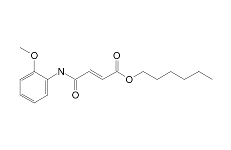 Fumaric acid, monoamide, N-(2-methoxyphenyl)-, hexyl ester