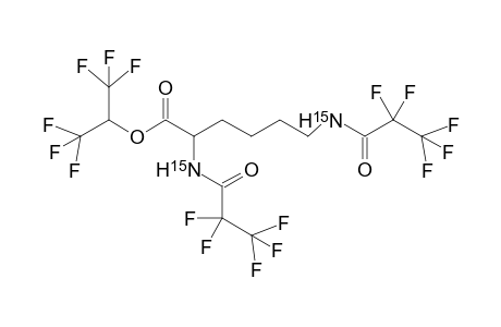 [bis(trifluoromethyl)methyl] (15)N(1),(15)N(2)-bis[(pentafluoroethylcarbonyl]-2,6-diaminohexanoate
