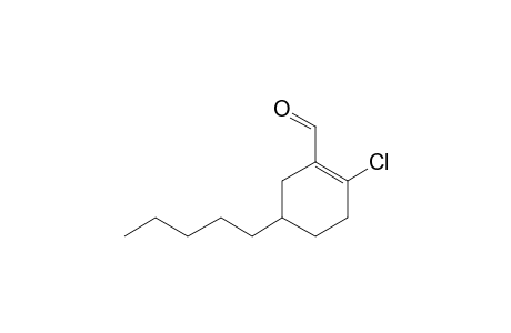 2-Chloro-5-pentylcyclohex-1-ene-1-carbaldehyde