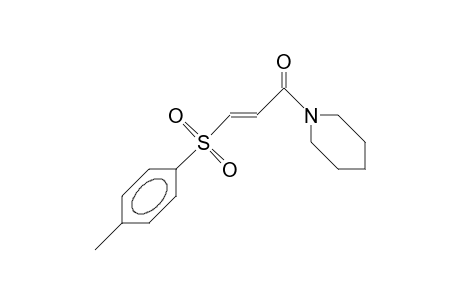 (E)-N-(3-[4-Tolyl-sulfonyl]-acryloyl)-piperidine