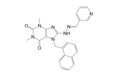 nicotinaldehyde [1,3-dimethyl-7-(1-naphthylmethyl)-2,6-dioxo-2,3,6,7-tetrahydro-1H-purin-8-yl]hydrazone