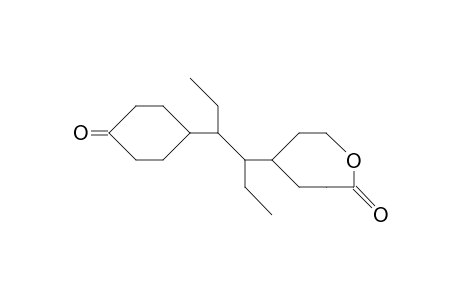 3S-(4-Oxocyclohexyl)-4S-(4-oxo-5-oxacyclohept-1S-yl)hexane