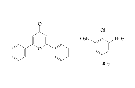 2,6-diphenyl-4H-pyran-4-one, picrate