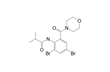 N-[3,5-DIBROMO-2-ISOBUTYROYLAMINOBENZOYL]-MORPHOLINE