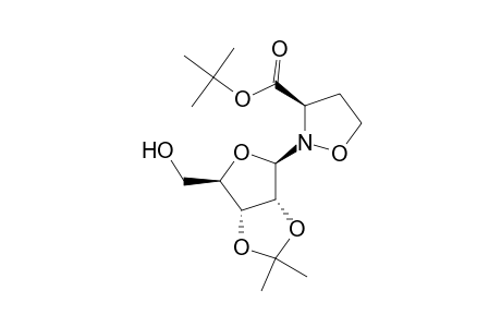 3-Isoxazolidinecarboxylic acid, 2-[2,3-O-(1-methylethylidene)-.beta.-D-ribofuranosyl]-, 1,1-dimethylethyl ester, (R)-