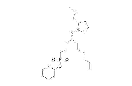 CYCLOHEXYL-(R,S)-4-[2-(METHOXYMETHYL)-PYRROLIDIN-1-YLAMINO]-DECANE-1-SULFONATE