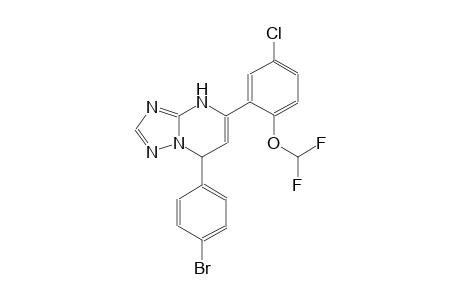 7-(4-bromophenyl)-5-[5-chloro-2-(difluoromethoxy)phenyl]-4,7-dihydro[1,2,4]triazolo[1,5-a]pyrimidine