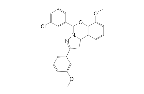 pyrazolo[1,5-c][1,3]benzoxazine, 5-(3-chlorophenyl)-1,10b-dihydro-7-methoxy-2-(3-methoxyphenyl)-