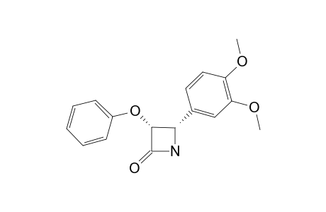 4-(3,4-DIMETHOXYPHENYL)-3-PHENOXY-2-AZETIDINONE