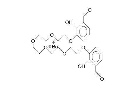 3,3'-(3,6,9,12-Tetraoxa-tetradecane-1,14-diyloxy)-bis(2-hydroxy-benzaldehyde) barium dication complex