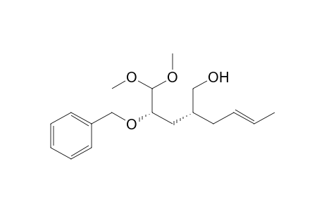 (E,2R)-2-[(2S)-2-benzoxy-3,3-dimethoxy-propyl]hex-4-en-1-ol