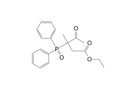 Pentanoic acid, 3-(diphenylphosphinyl)-3-methyl-4-oxo-, ethyl ester