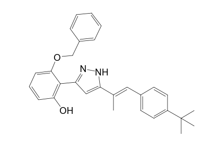 3-(2-Benzyloxy-6-hydroxyphenyl)-5-(4-tert-butyl-.alpha.-methylstyryl)pyrazole
