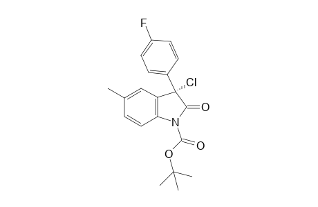 (3S)-tert-butyl 3-chloro-3-(4-fluorophenyl)-5-methyl-2-oxoindoline-1-carboxylate