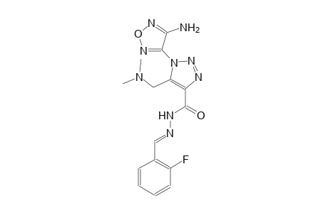 1-(4-amino-1,2,5-oxadiazol-3-yl)-5-[(dimethylamino)methyl]-N'-[(E)-(2-fluorophenyl)methylidene]-1H-1,2,3-triazole-4-carbohydrazide