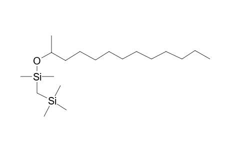 Dimethyl[(1-methyldodecyl)oxy][(trimethylsilyl)methyl]silane
