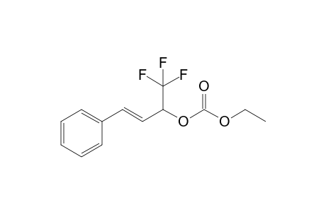 Ethyl (E)-3-phenyl-1-(trifluoromethyl)allyl carbonate
