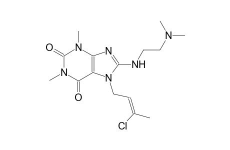 7-[(2Z)-3-chloro-2-butenyl]-8-{[2-(dimethylamino)ethyl]amino}-1,3-dimethyl-3,7-dihydro-1H-purine-2,6-dione