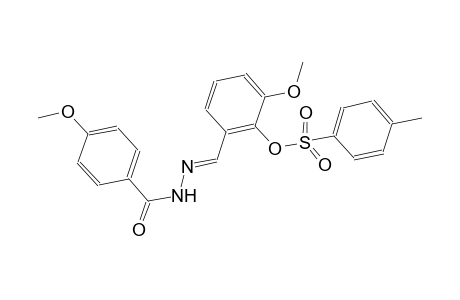 2-methoxy-6-{(E)-[(4-methoxybenzoyl)hydrazono]methyl}phenyl 4-methylbenzenesulfonate