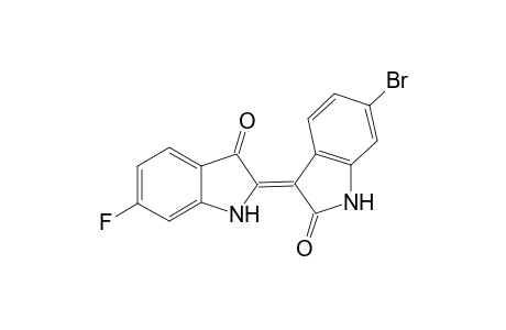 (Z)-6'-Bromo-6-fluoro-1H,1'H-[2,3']biindolylidene-3,2'-dione