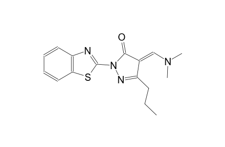 (4E)-2-(1,3-benzothiazol-2-yl)-4-[(dimethylamino)methylene]-5-propyl-2,4-dihydro-3H-pyrazol-3-one