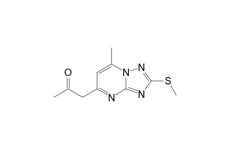 7-ACETONYL-5-METHYL-2-METHYLTHIO-1,2,4-TRIAZOLO-[1.5-A]-PYRIMIDINE