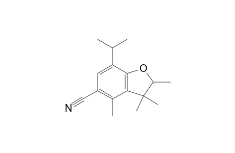 7-Isopropyl-2,3,3,4-tetramethyl-2H-benzofuran-5-carbonitrile