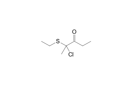2-Chloro-2-(ethylthio)-3-pentanone