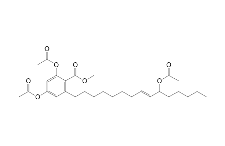 Methyl 2,4-diacetoxy-6-[10'-(acetoxy)-8'-pentadecenyl]-benzoate
