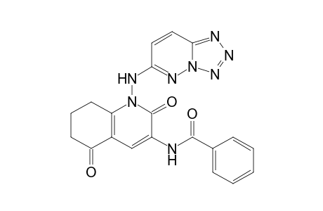 N-[2,5-bis(oxidanylidene)-1-([1,2,3,4]tetrazolo[1,5-b]pyridazin-6-ylamino)-7,8-dihydro-6H-quinolin-3-yl]benzamide