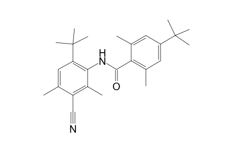 3-Cyano-2,4-dimethyl-6-t-butyl-N-(2',6'-dimethyl-4'-tert-butylphenylamido)benzonitrile