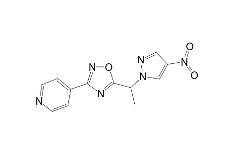 5-[1-(4-nitro-1H-pyrazol-1-yl)ethyl]-3-(pyridin-4-yl)-1,2,4-oxadiazole