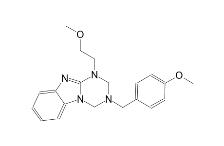 [1,3,5]triazino[1,2-a]benzimidazole, 1,2,3,4-tetrahydro-1-(2-methoxyethyl)-3-[(4-methoxyphenyl)methyl]-