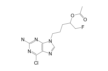 9-(4'-ACETOXY-5'-FLUOROPENTYL)-2-AMINO-6-CHLORO-9H-PURINE